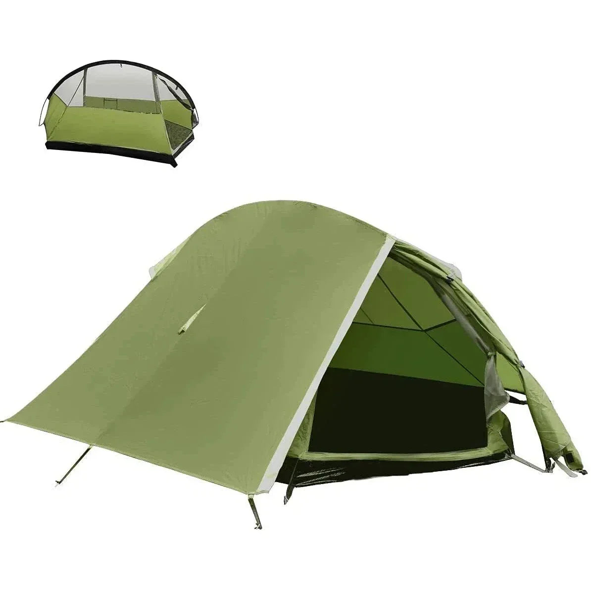Portable Retractable Beach Shelter Waterproof UV-Resistant 3-Person Green - Gomix Brands Outlet